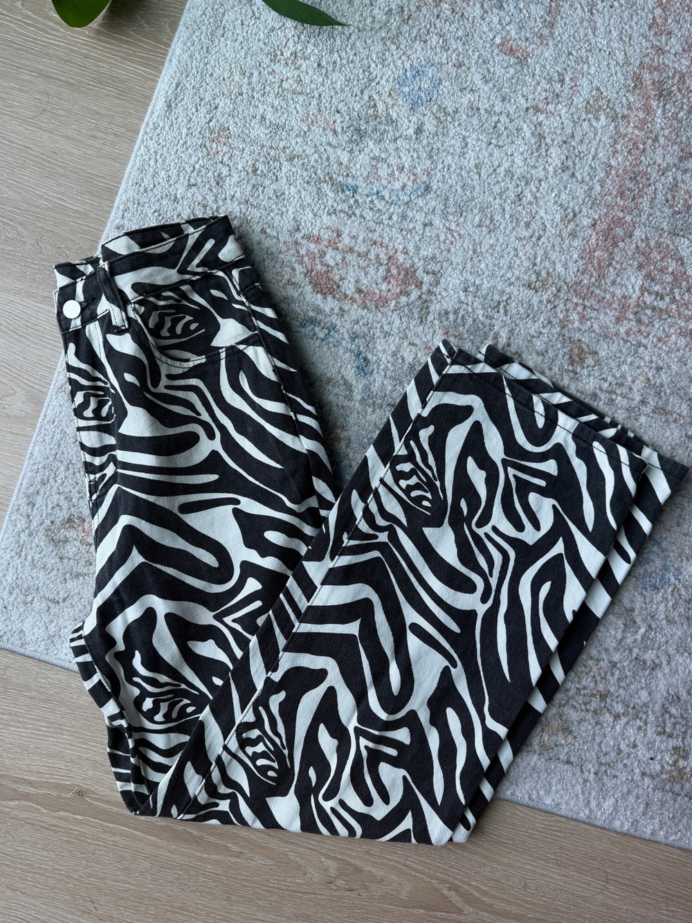 Black & White Zebra Print Pants